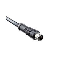Amphenol LTW M12A-17BMMM-PL8B03 Sensor Cables / Actuator Cables Circular Metric Connector MPronto-12 (M12 Push Pull), A Code, Metal, 1.5A, 17 pins, Male Connector, Male Contact, Straight, Overmolded, Length 3000mm, IP68 Mated