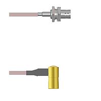 Amphenol Custom Cable Q-0403S0005120i RF 케이블 어셈블리 BNC-SJB/SMB-RP G316 120I