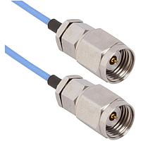 Amphenol SV Microwave 7016-0057 RF Cable Assemblies 2.4mm M to 2.4mm M 0.047 Cable 12in