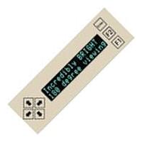 Matrix Orbital BVK202A ຈໍສະແດງ VFD (Vacuum Fluorescent Displays) 2x20 ຂໍ້ຄວາມສີດຳ