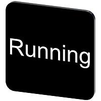 SIEMENS 3SU19000AF160EB0 Labeling Plate, Running INSCR. LABEL, BLACK 22 X 22MM, RUNNING