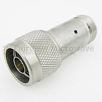 Fairview SA18N-40 40 dB Fixed Attenuator N Male To N Female Up To 18 GHz Rated To 2 Watts With Passivated Stainless Steel Body