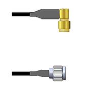 Amphenol Custom Cable Q-3702O000D018i RF Cable Assemblies SMA-RP/N-SP LMR19 18I