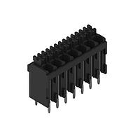 Wurth Elektronik 691410100007 Fixed Terminal Blocks WR-TBL 3.5mm pitch Monoblock THT Black Vertical Dual Pin cable entry Screwless Push In 7P