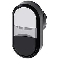 Nút Bấm Phẳng Nút Đôi, MOM, Trắng/Đen SIEMENS 3SU10003AB610AA0