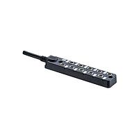 Dải Ổ Cắm Điện M Series Đầu Nối Cảm Biến, Hộp Phân Phối M8, 6 Cổng, 3A, 03 chân, Đầu Nối Cái, Tiếp Điểm Cái, Chiều Dài 2000mm, IP67 Amphenol LTW DB8-3A6CAB-SPS7B02