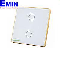 HUNONIC HNLUX02VT BLE Luxury Touch Switch 2 ປຸ່ມ Square (White)