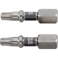 Bộ 2 mũi vít sao phủ Niken YATO YT-78013 (T20x25mm, 1/4")