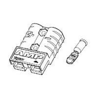 AMP Connectors - TE Connectivity 647891-4 Heavy Duty Power Connectors 50 SRS CONN ASSY, GRAY, 8 AWG