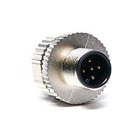 Amphenol LTW MSAS-03BMMA-SR7001 Sensor Cables / Actuator Cables M Series Sensor Connector, M12, A Code, Metal, 4A, 03 pins, Male Connector, Male Contact, Right Angle, Screw Thread, Solder, Field Installable, F4.5 - F6.5mm, IP67