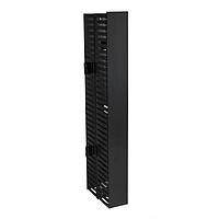 Ngăn kéo & Tủ rack Quản lý dây cáp dọc Hai mặt, Gắn trung tâm, 4,0" x 5,0" x 35,0" phía trước, Màu đen, 1 cái/hộp HellermannTyton VWMDC4X5BK