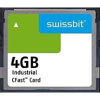 Swissbit SFCA004GH3AA1TO-C-GS-22P-STD CFast 카드 산업용 CFast 카드, F-66, 4 GB, PSLC 플래시, 0C ~ +70C