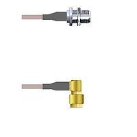 Amphenol Custom Cable Q-25038000H108i RF Cable Assemblies N-SJB/SMA-RP G142 108I