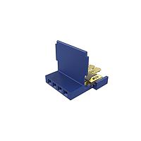 Amphenol FCI 65801-033LF Connectors Clincher™ Flex Connectors, Receptacle Assembly, Single Row, 4 Positions, 2.54mm (.100in) Pitch.