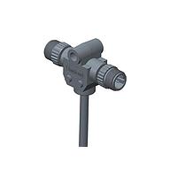 Amphenol LTW PS-050500-MM0-TSA03 Specialized Cables Circular Metric Connector, T Cable, Plastic, A Coding, 4A, 05 pins, (End 1) Male Male, (End 2) Male Male, Screw Thread, Length 3000 mm, IP68 Mated