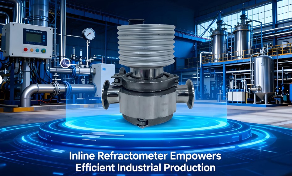 Inline refractometer for ammonia solution concentration monitoring