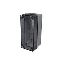Bud Industries PTS-25323-C NEMA/IP Rated PC+10% Fiberglass Box with Clear Cover (7.1 X 3.2 X 3.4 In)