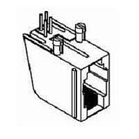 Jack PCB mô-đun 6P-6C đen Kobiconn 154-UL6661