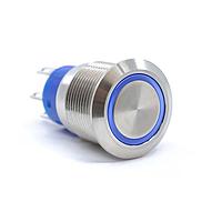 Chống phá hoại, SPDT, Bật-Bật, Gắn bảng điều khiển, Mặt trước, Mạ niken, LED, Trắng, IP67 E-Switch ULV4F23NN505