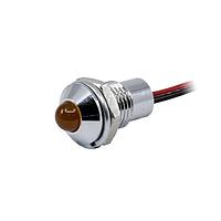 Đèn LED phản xạ gắn bảng PMI Đường kính .319" (8.10mm) Màu cam 48V VCC CC-1-3060-9912-I