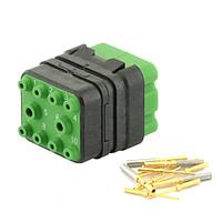 Eaton Souriau-Sunbank 8MQ2M9910PC Modular Connectors - Push Pull MQuick module, unsealed, with male crimp contacts