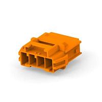 AMP Connectors - TE Connectivity 8-2232263-4 ヘビーデューティパワーコネクタ 1x4キャップ Hsng パネルマウント キーD オラ