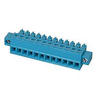Same Sky (formerly CUI Devices) TBP02P1W-381-12BE Plugs Terminal block, pluggable, 3.81, plug, 12 pole, slotted screw, blue