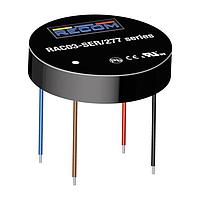 Mô-đun Đầu ra AC/DC 3W 85-305Vin 3.3Vout 900mA Tròn/Dây RECOM Power RAC03-3.3SER/277-TRAY
