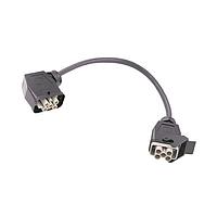 HARTING 6188202040100 Harting Han Q4/2 Bu/Sti 180  TG GW 4x2,5qmm sw