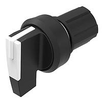 Bộ truyền động công tắc Chọn công tắc bộ truyền động 2 vị trí màu trắng 0-chính cần dài 90° phía trước/vỏ nhựa EAO 45-2828.1D90.001