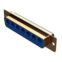 Amphenol Positronic SCBC24W7S1400TG Mixed Contact D-Sub Connectors D-Sub Female Connector 24P Crimp 24W7 Gold Shell Jackscrews