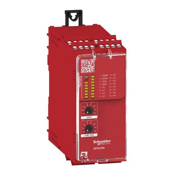 Industrial safety controller modules for machine safety systems
