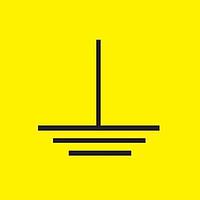 Panduit PESC-H-E 전기 경고 라벨 ELECT SYMBOL EARTH .51X.51 검정/노랑