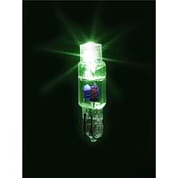 JKL Components LE-0504-01G ໄຟ LED ສີດຽວພື້ນຖານ ເຂັດ 525nm 12V ຖານຫຼັກ Wedge LED Lamp