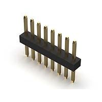 GCT (Global Connector Technology) BC020-15-A-0200-0300-L-G Board to Board & Mezzanine Connectors 15w, 1.0mm Pitch Pin Hdr, SIL, TH, Vert, GF, Box