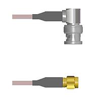 Amphenol Custom Cable Q-0F03F000H036i RF Cable Assemblies BNC-RP/SMA-SP G142 36I
