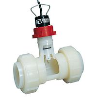 OMEGA FP-5101 腐食性流体用PVDF流量監視システム (± 0.2 ft/s, 100 °C, 1/2 in, NPT Female, 8 in)