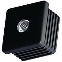 Essentra Components 498592 Conduit Fittings & Accessories 40X40mm SQUARE GLIDE w/8 THREADED INSRT 1.0-1.5mm