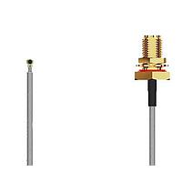 Bộ cáp RF I-Pex MHF4L2RPSMA STRJck R Mt Rvrs plrty 6 GHz, 50mm, 1.13mm đen GCT (Global Connector Technology) CABLE 378 RF-050-A-1