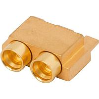 Amphenol SV Microwave 3811-60050 ຕູ້ຕໍ່ສອງຫຼາຍພອດ SMPS M Edge Launch Connector Port, SB