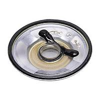 Same Sky (formerly CUI Devices) CDS-5719-038SE Speakers 57 x 19.5 mm deep round, PET, NdFeB, .3 W, 8 ohm, 450 Hz, solder eyelets