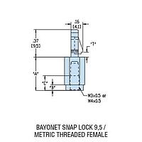 Đế Gắn PCB HTCBS-M3-6-10 Đen Nylon Có Vít Và Khóa Heyco 10660