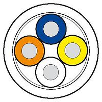 Cuộn Cáp CABLE DRUM oe 355MM, PUR 2x2x0.34 có lớp chắn màu xanh lá UL, CSA + dây kéo 100m, PROFINET Loại C Murrelektronik 7000-C0201-7960000