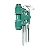 SATA 09124 9PCs ハイグレード ボールポイント レンチセット (2-10mm)