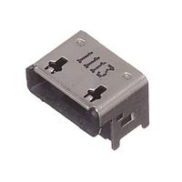 Đầu nối Micro USB loại AB Đầu nối Micro USB AB 5 chân Góc vuông gắn trên bề mặt, kiểu cao Amphenol Commercial Products GMCB05821134CHR