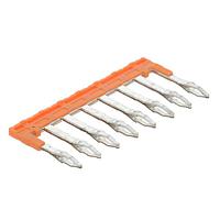 Altech JX4/8 Shorting Link / Jumper Jumper, Push-In, 5 pole, 6mm spacing