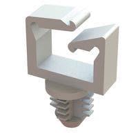 Essentra Components LWSBH-4-01 Clip, Wire Saddle Lock Wire Sdl,Blind Hl Mnt,Natural