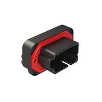 Đầu nối Boardlock gắn PCB 13 chân, đầu nối PCB có mặt bích, góc phải 90 độ, mạ vàng, tự khoan ren, có gioăng, màu đen Amphenol SINE Systems AT13-1612PB-BM01