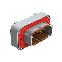 Amphenol SINE Systems ATM15-12PD-BM03 12-Way Str Flng Mnt PCB Rcp 12POS Gry Tin Cont