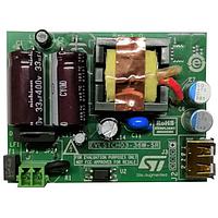 STMicroelectronics EVLSTCH03-36W-SR Switching Controller 36W USB charger selectable output volt (5-9-12 V @3A) based on STCH03L & SRK1000